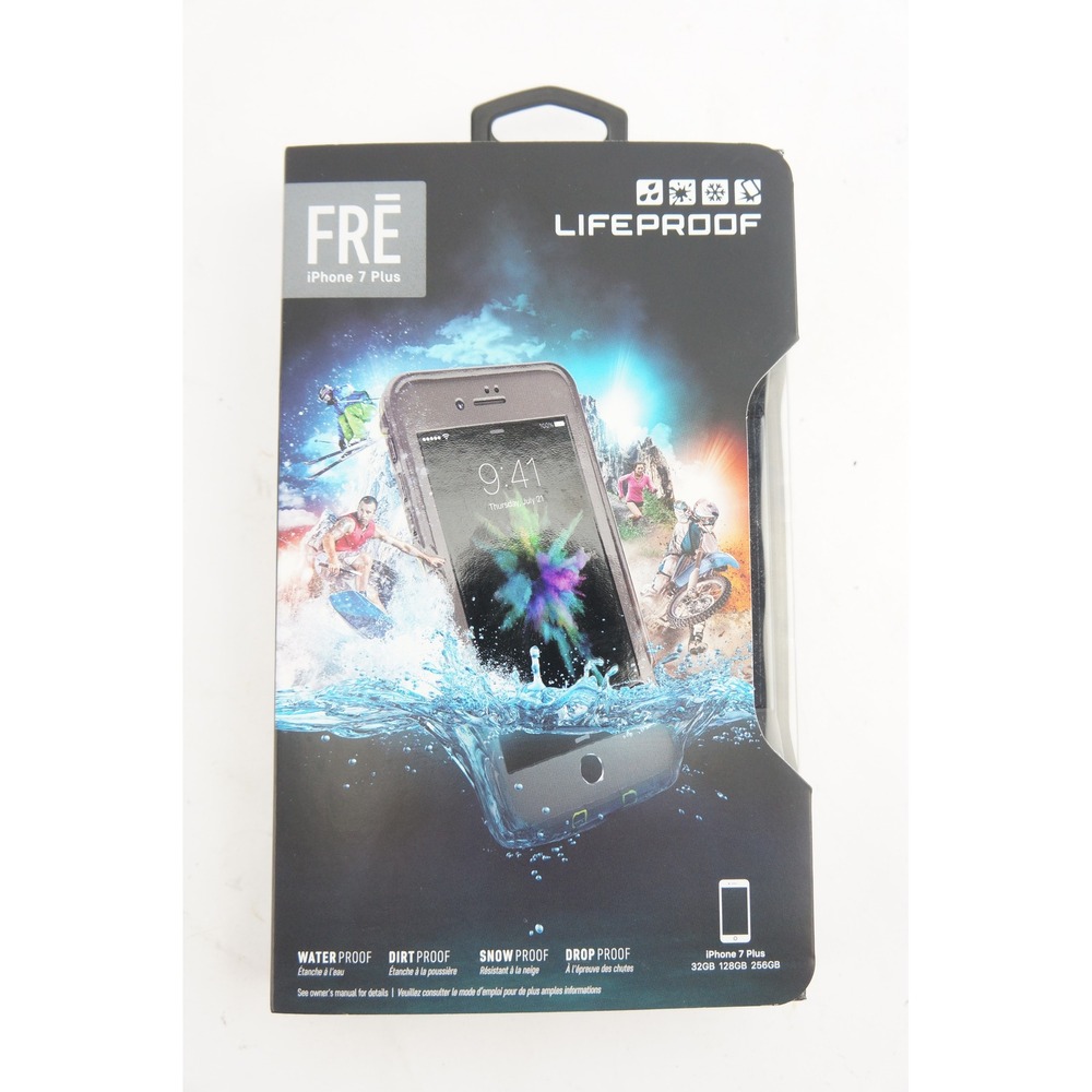 LifeProof FRE Case iPhone 7 Plus Black Waterproof Rugged EUC‎